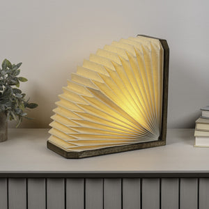 HomeRoots 10" Natural Geometric Table Lamp - Stylish LED Accent Light with Warm Glow for Any Room Décor 716197
