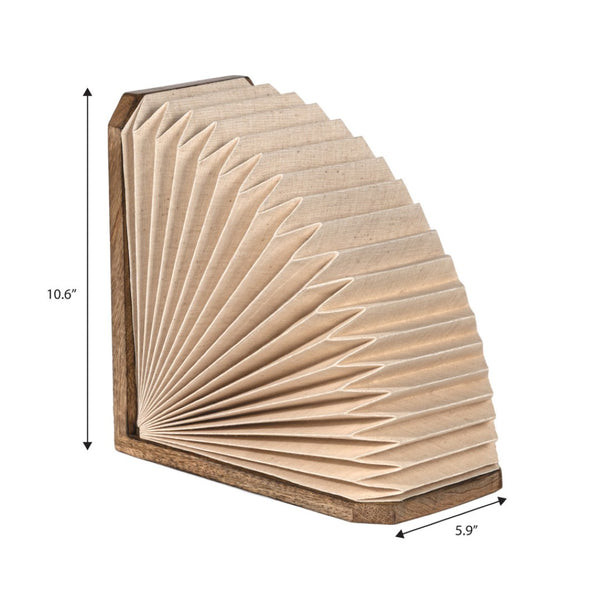 HomeRoots 10" Natural Geometric Table Lamp - Stylish LED Accent Light with Warm Glow for Any Room Décor 716197
