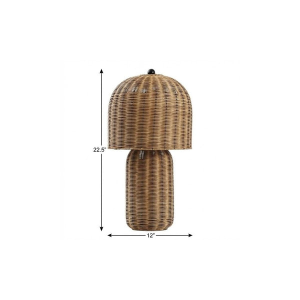 23 Inch Clear Glass Globe Shade Table Lamp Modern Accent Light for Living Room