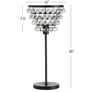 HomeRoots 25" Gold Table Lamp LED - Modern Elegance with Warm Ambient Light for Living Room or Office Décor 716206