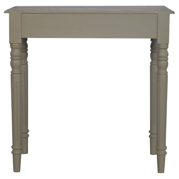 English Elm Solid Wood Handcrafted Writing Desk - Vintage French-Inspired Design With Durable Storage Solutions B182P280765-GIGA