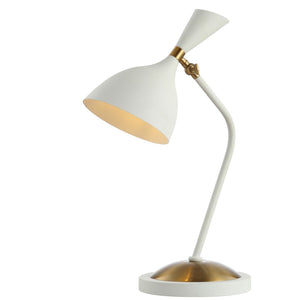 HomeRoots 13" Clear Geometric Table Lamp - Chic Cylinder Shade for Stylish Ambiance in Any Room Decor 716224