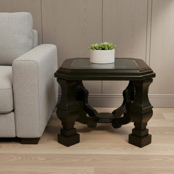 HomeRoots 63" Cream and Black Corduroy Bench - Cozy Industrial Seating for Dining, Entryway & Living Spaces 716238