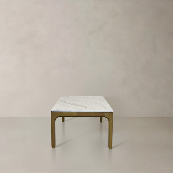 HomeRoots 47" White Faux Marble and Solid Wood Console Table - Versatile, Stylish, Modern Entryway Furniture Piece 716256