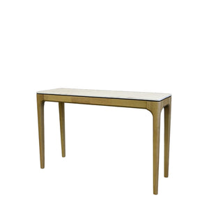 HomeRoots 51" Dark Brown Reclaimed Wood Free Form Console Table - Artisan Pedestal Design for Unique Spaces 716257