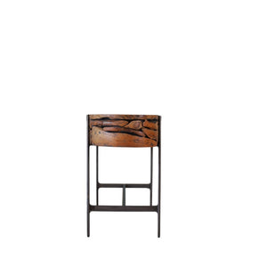 HomeRoots 63" Natural Reclaimed Wood Writing Desk - Handcrafted, Versatile, Chic Design for Home & Office Use 716259