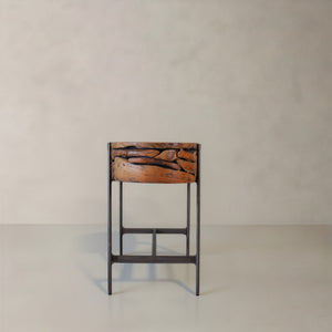 HomeRoots 63" Natural Reclaimed Wood Writing Desk - Handcrafted, Versatile, Chic Design for Home & Office Use 716259