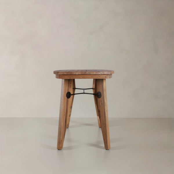 HomeRoots Set of Two Cream & Walnut Mid-Century Modern Wishbone Dining Chairs for Stylish Home Décor 716260