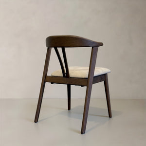 HomeRoots Set of Two Faux Leather Wishbone Back Dining Chairs with Walnut Wood Legs - Stylish Versatile Seating 716261