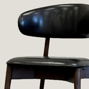 HomeRoots Brown Swivel Dining Arm Chairs Set of 2 - Stylish Faux Leather & Wood, Mid-Century Modern Comfort 716263