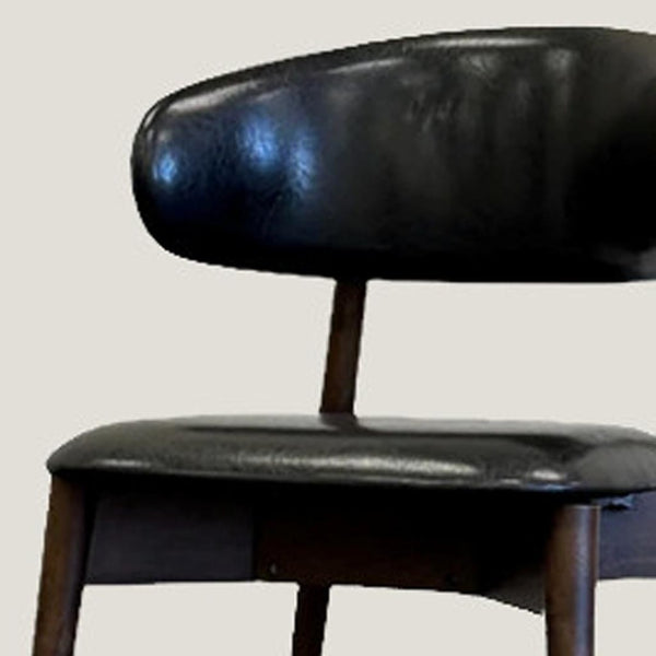 HomeRoots Brown Swivel Dining Arm Chairs Set of 2 - Stylish Faux Leather & Wood, Mid-Century Modern Comfort 716263