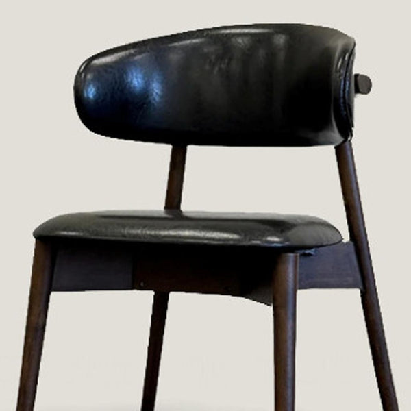 HomeRoots Brown Swivel Dining Arm Chairs Set of 2 - Stylish Faux Leather & Wood, Mid-Century Modern Comfort 716263