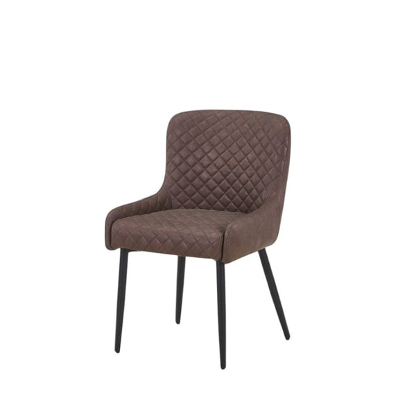HomeRoots Set of Two Modern Black Faux Leather & Wood Dining Side Chairs – Stylish, Versatile Seating Options 716267