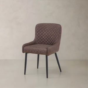 HomeRoots Set of Two Modern Black Faux Leather & Wood Dining Side Chairs – Stylish, Versatile Seating Options 716267