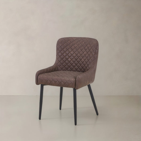 HomeRoots Set of Two Modern Black Faux Leather & Wood Dining Side Chairs – Stylish, Versatile Seating Options 716267