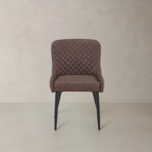 HomeRoots Set of Two Modern Black Faux Leather & Wood Dining Side Chairs – Stylish, Versatile Seating Options 716267