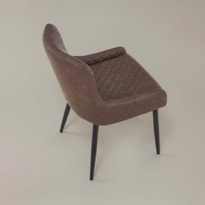 HomeRoots Set of Two Modern Black Faux Leather & Wood Dining Side Chairs – Stylish, Versatile Seating Options 716267