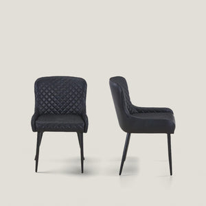 HomeRoots Set of Two Mid-Century Boucle and Wood Dining Side Chairs - Cozy, Versatile, and Stylish Seating 716268