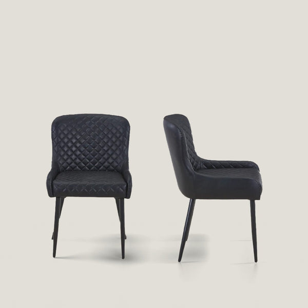 HomeRoots Set of Two Mid-Century Boucle and Wood Dining Side Chairs - Cozy, Versatile, and Stylish Seating 716268