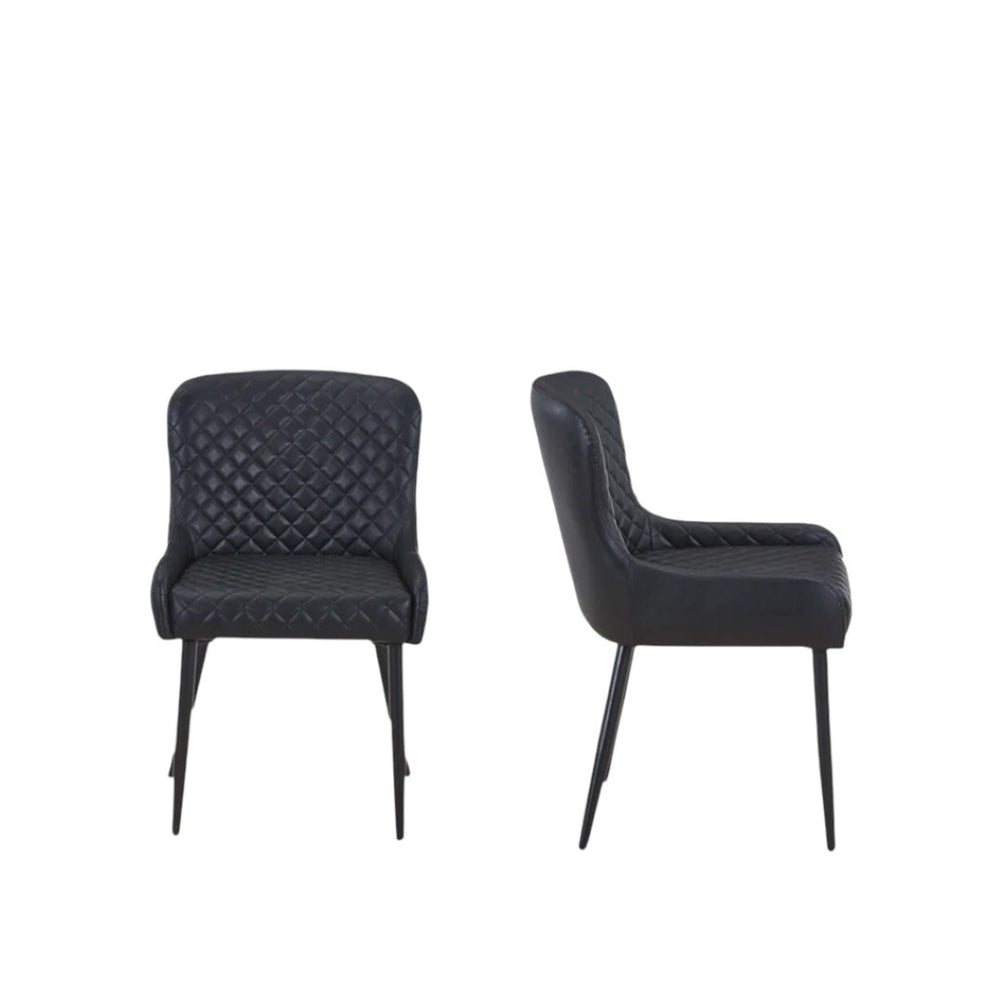HomeRoots Set of Two Mid-Century Boucle and Wood Dining Side Chairs - Cozy, Versatile, and Stylish Seating 716268
