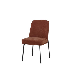 HomeRoots Set of Two Cream and Black Fabric Side Chairs - Modern Boho-Chic Design for Versatile Use 716269