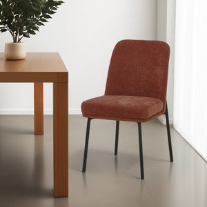 HomeRoots Set of Two Cream and Black Fabric Side Chairs - Modern Boho-Chic Design for Versatile Use 716269
