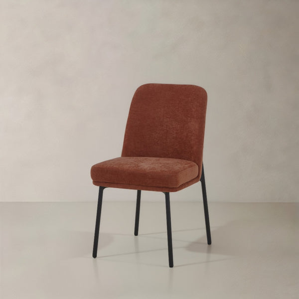 HomeRoots Set of Two Cream and Black Fabric Side Chairs - Modern Boho-Chic Design for Versatile Use 716269