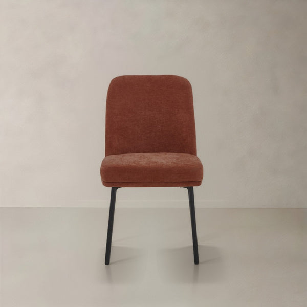 HomeRoots Set of Two Cream and Black Fabric Side Chairs - Modern Boho-Chic Design for Versatile Use 716269