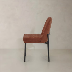 HomeRoots Set of Two Cream and Black Fabric Side Chairs - Modern Boho-Chic Design for Versatile Use 716269
