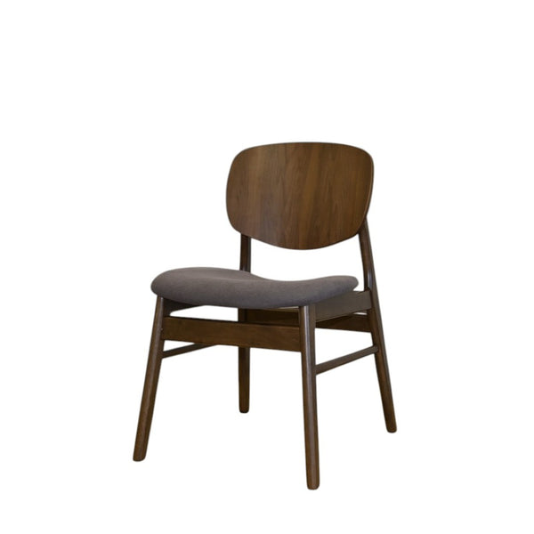 HomeRoots Set of Two Cream Upholstered Walnut Dining Chairs - Stylish, Durable, and Perfect for Any Space 716272