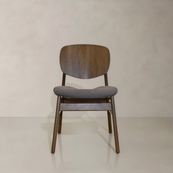 HomeRoots Set of Two Cream Upholstered Walnut Dining Chairs - Stylish, Durable, and Perfect for Any Space 716272