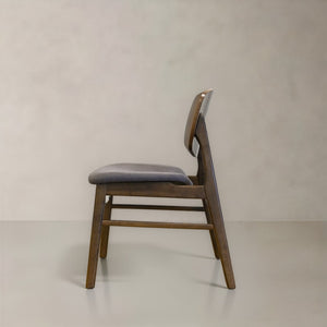 HomeRoots Set of Two Cream Upholstered Walnut Dining Chairs - Stylish, Durable, and Perfect for Any Space 716272