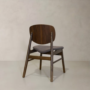 HomeRoots Set of Two Cream Upholstered Walnut Dining Chairs - Stylish, Durable, and Perfect for Any Space 716272