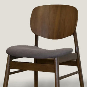 HomeRoots Set of Two Cream Upholstered Walnut Dining Chairs - Stylish, Durable, and Perfect for Any Space 716272