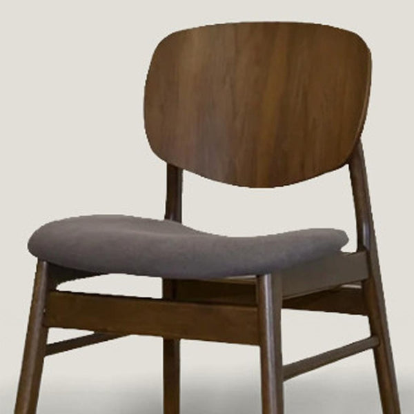 HomeRoots Set of Two Cream Upholstered Walnut Dining Chairs - Stylish, Durable, and Perfect for Any Space 716272