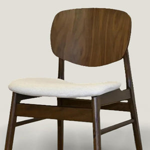 HomeRoots Set of Two Stylish Green & Walnut Dining Armchairs - Scandinavian Design, Comfortable & Versatile 716273