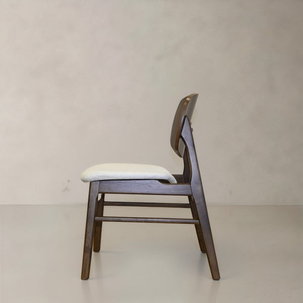 HomeRoots Set of Two Stylish Green & Walnut Dining Armchairs - Scandinavian Design, Comfortable & Versatile 716273