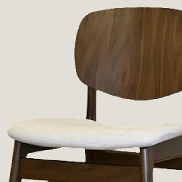 HomeRoots Set of Two Stylish Green & Walnut Dining Armchairs - Scandinavian Design, Comfortable & Versatile 716273