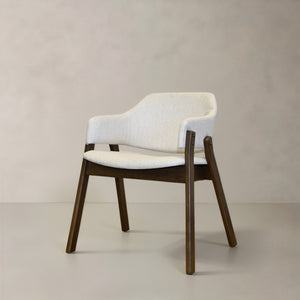 HomeRoots Set of Two Modern Mid-Century Inspired Black and Walnut Fabric Dining Side Chairs for Versatile Style 716275