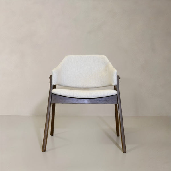 HomeRoots Set of Two Modern Mid-Century Inspired Black and Walnut Fabric Dining Side Chairs for Versatile Style 716275