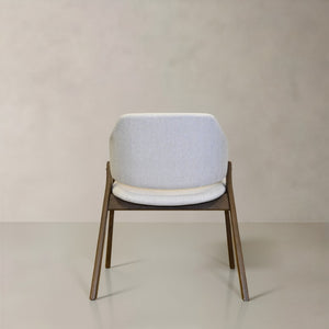 HomeRoots Set of Two Modern Mid-Century Inspired Black and Walnut Fabric Dining Side Chairs for Versatile Style 716275