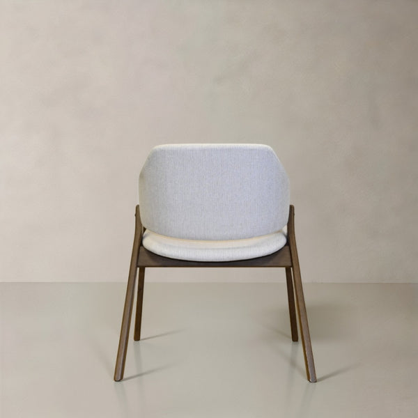 HomeRoots Set of Two Modern Mid-Century Inspired Black and Walnut Fabric Dining Side Chairs for Versatile Style 716275