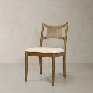 HomeRoots Set of Two Modern Corduroy and Solid Wood Dining Side Chairs for Versatile Home Accent Use 716277