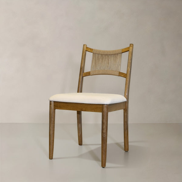 HomeRoots Set of Two Modern Corduroy and Solid Wood Dining Side Chairs for Versatile Home Accent Use 716277