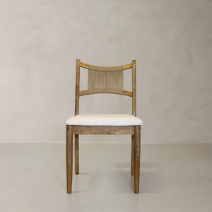 HomeRoots Set of Two Modern Corduroy and Solid Wood Dining Side Chairs for Versatile Home Accent Use 716277