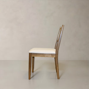 HomeRoots Set of Two Modern Corduroy and Solid Wood Dining Side Chairs for Versatile Home Accent Use 716277