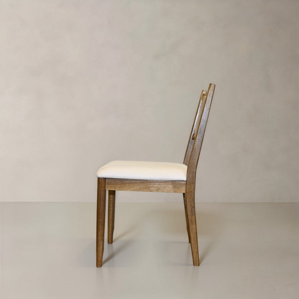 HomeRoots Set of Two Modern Corduroy and Solid Wood Dining Side Chairs for Versatile Home Accent Use 716277