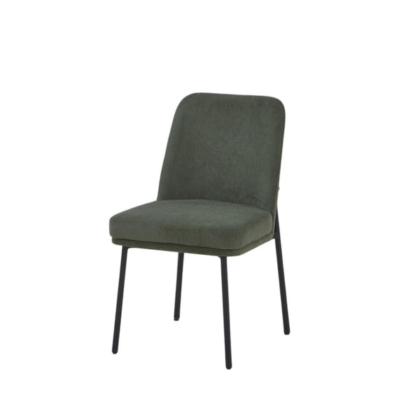 HomeRoots Set of Two Modern Gray and Black Faux Leather Dining Chairs with Solid Wood Construction & Style 716278