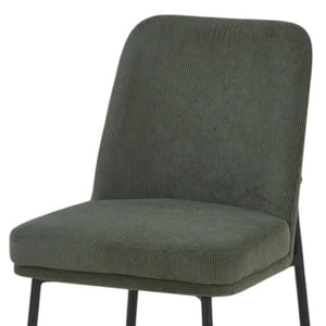 HomeRoots Set of Two Modern Gray and Black Faux Leather Dining Chairs with Solid Wood Construction & Style 716278