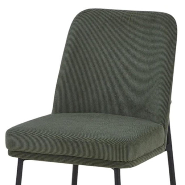 HomeRoots Set of Two Modern Gray and Black Faux Leather Dining Chairs with Solid Wood Construction & Style 716278